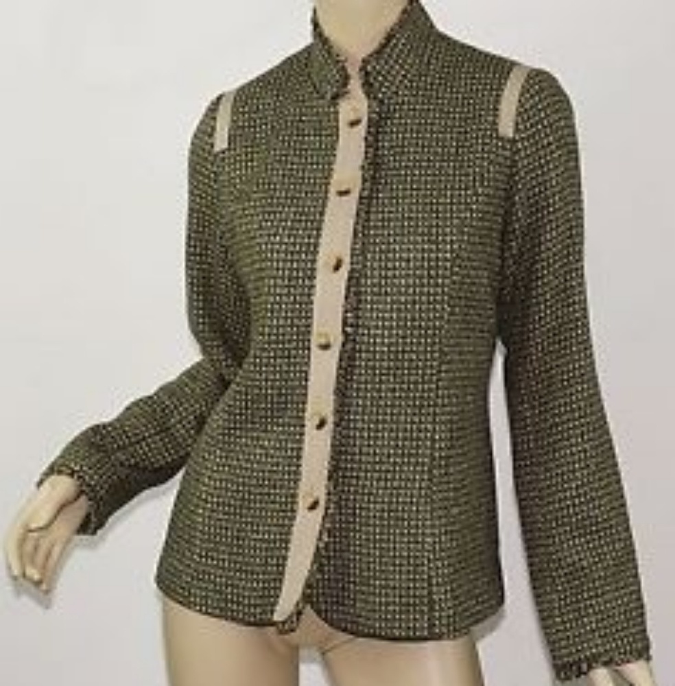 Sundance Blazer Green Tweed size 4